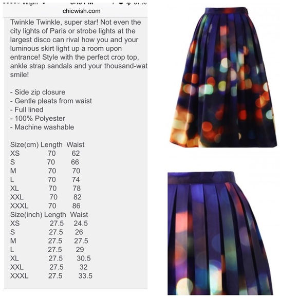 ⚓️HP 7/1/15⚓️ Chicwish neon lights modi skirt - Picture 4 of 4