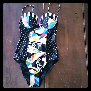 Volcom one piece bathing suit