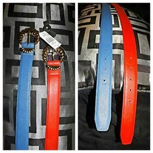 Belts red & blue *ADD TO UR BUNDLE*