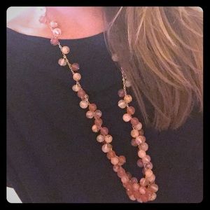 LOFT Pink Bauble Necklace