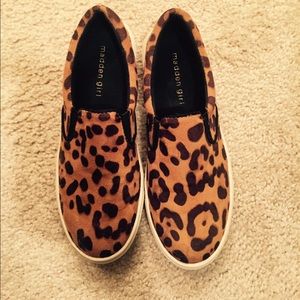 Madden Girl Leopard slip on sneakers