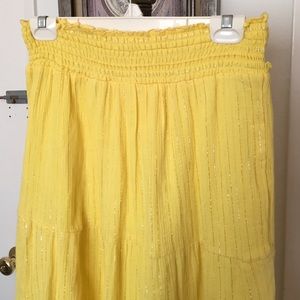 Justice Sunflower Yellow Skirt