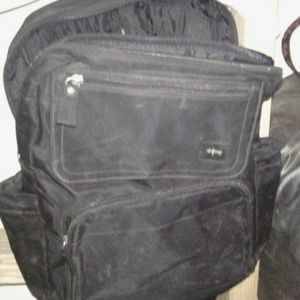 Small, black, Esprit backpack.