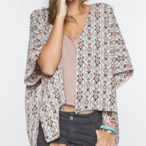 Brandy Melville Aztec print kimono