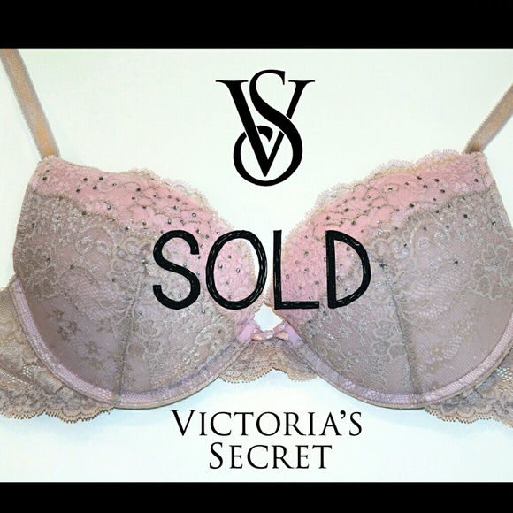 SOLD -Victoria's Secret Rhinestone Pushup Bra