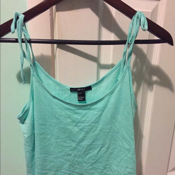FOREVER 21 BLUE TIE CAMI - Picture 1 of 1