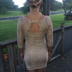 Champagne party dress