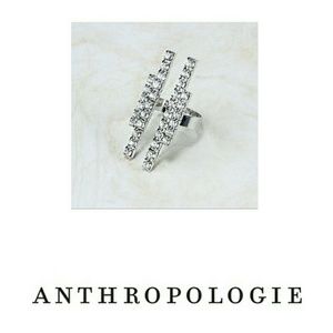 Silver Linear Statement Ring