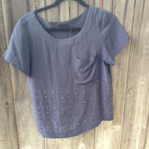 Urban Outfitters Navy Blue Shirt