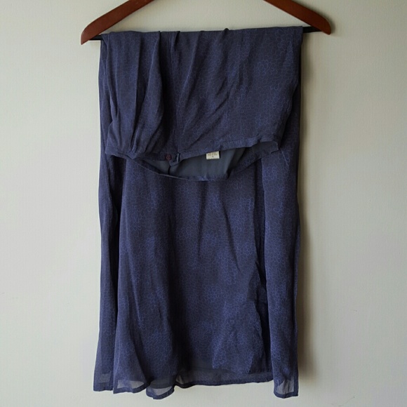 Flowy Maxi Skirt. Charcoal Gray & Purpule size 6 - Picture 3 of 3