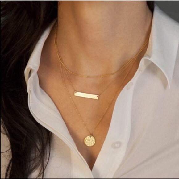 Jewelry - Three Layered Gold Chain Necklace