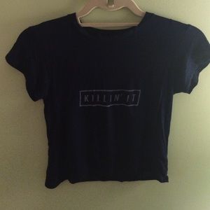graphic crop tee