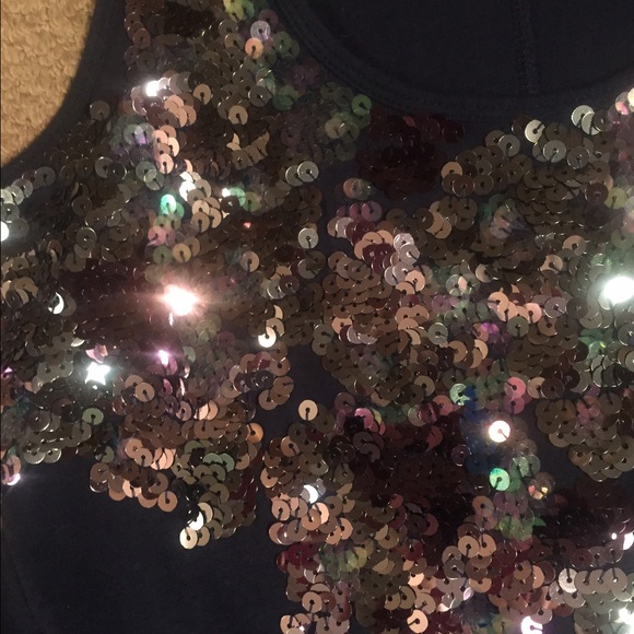 Sparkly navy top - Picture 3 of 4