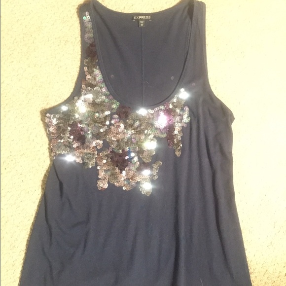 Sparkly navy top - Picture 4 of 4