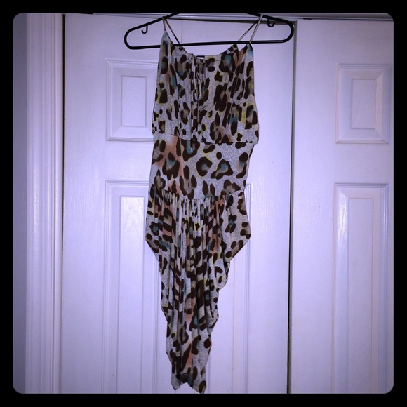 Beautiful Tan Brown (w/ Colors) Leopard Dress!!