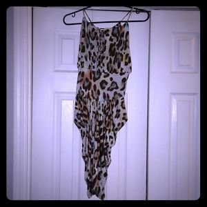 Beautiful Tan Brown (w/ Colors) Leopard Dress!!