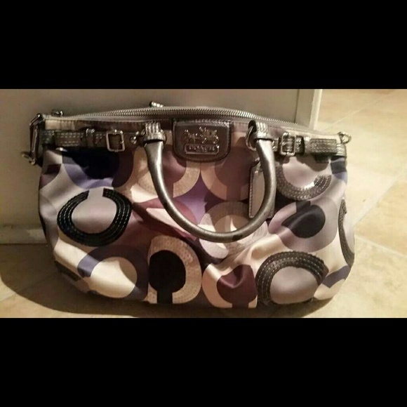 Authentic Coach signature handbag