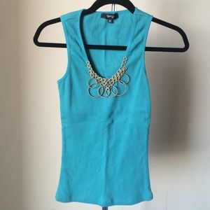 Sky top with gold details