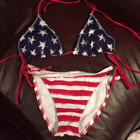 Fourth of July Flag Swim Suit (Reversible)