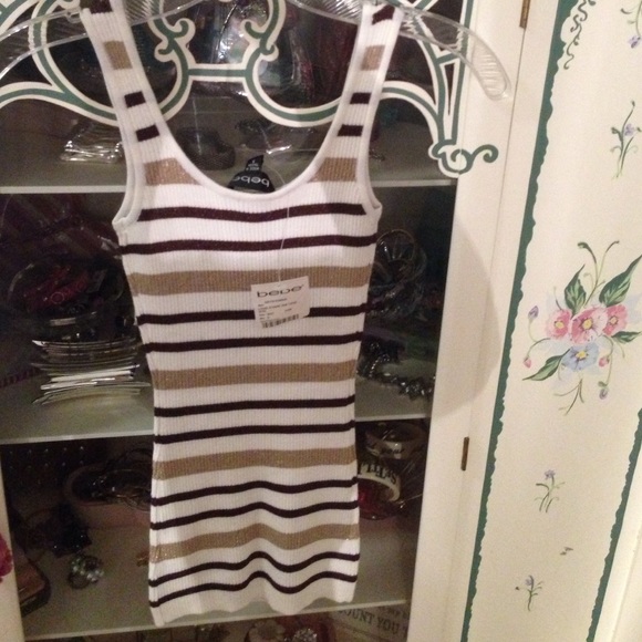 NEW Bebe Ribbed Tank - Picture 2 of 2