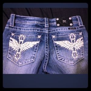 Miss Me Cross Wing Jean