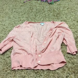 Pink short cardigan