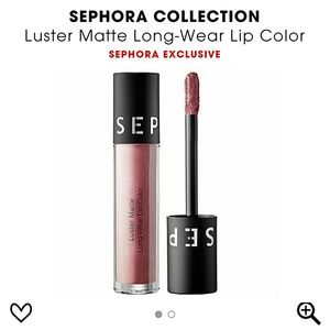 Sephora Luster Matte liquid lipstick in Fig