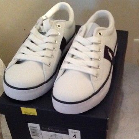 NEW Ralph Lauren white sneakers