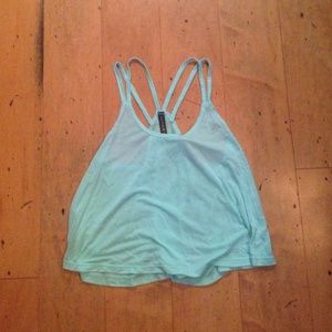 Light blue cropped tank