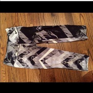 Nike Black Patterned Pants