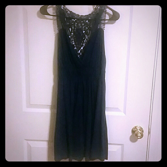 Crochet back dress