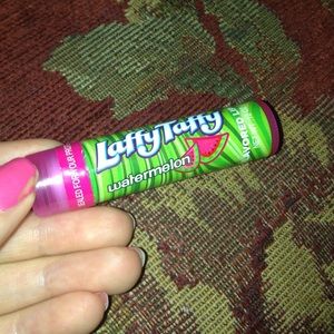 lotta love lip balm in "Laffy Taffy Watermerlon"