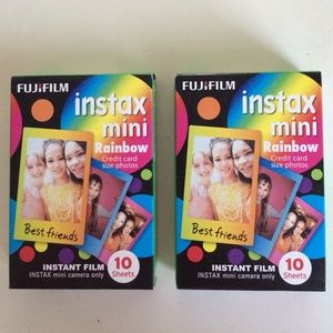 Instax film (rainbow , 2 boxes, 20 snaps)