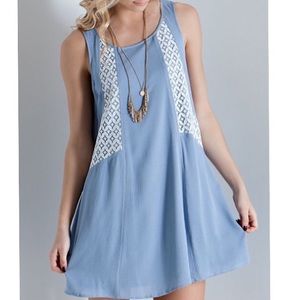 Lace trim dress