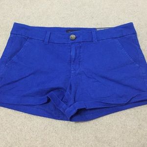 American eagle royal blue midi shorts+one shoulder