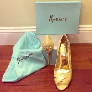 Marciano jewel embellished high heel stiletto