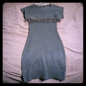 Sequin Hearts Sweater Belted Dress