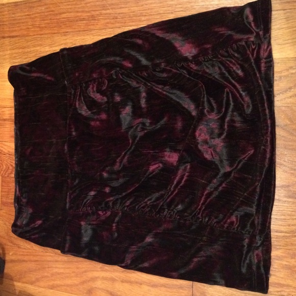 X small Free People velvet stretch skirt - Picture 1 of 2
