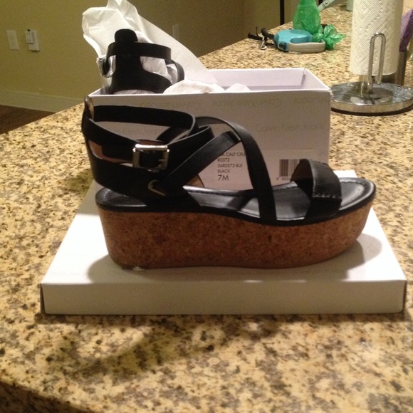 Brand new pair of Calvin Klein platforms