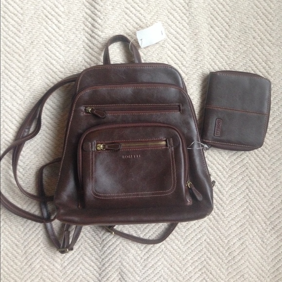 rosetti leather backpack