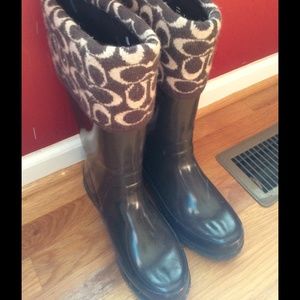 Coach rain boots!