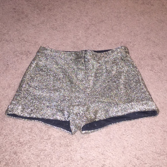 Gold sparkle high waisted shorts. Worn once.