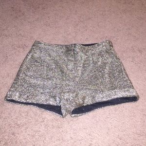 Gold sparkle high waisted shorts. Worn once.
