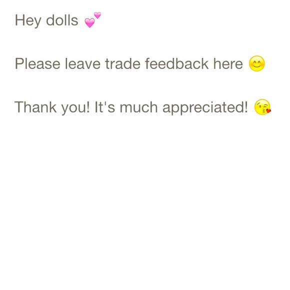 TRADE FEEDBACK 💖