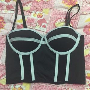 Black & white bralette