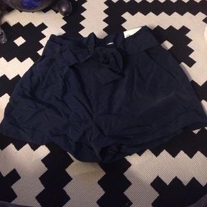 High Waisted Navy Shorts from AEO