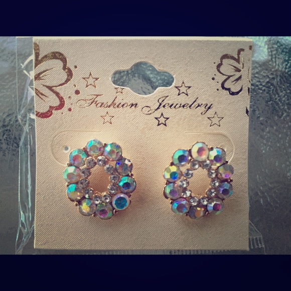 NEW ! Iridescent Circle Earrings offers accepted✔️