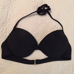 Black push up bikini top