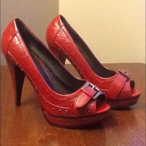 Red Stud Pumps