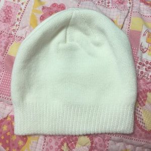 white beanie